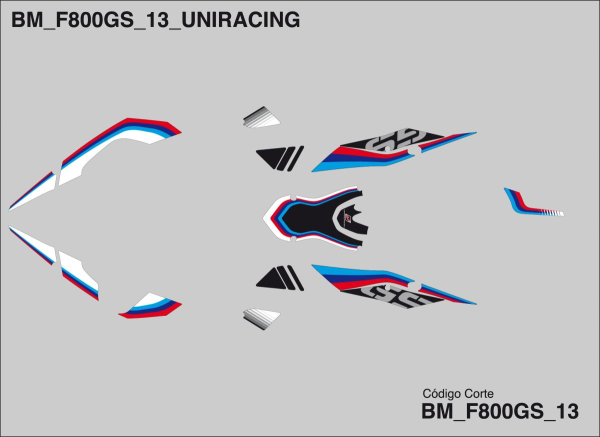 Aufkleber Kit BMW F800gs 2013 - Aufkleber Kit BMW F800gs 2013