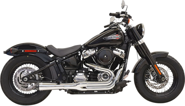 Auspuff hinten 2:1 18+Fxfb Ch - Auspuff 2-1 Road Rage W/Megaphone Schalldämpfer Chrome