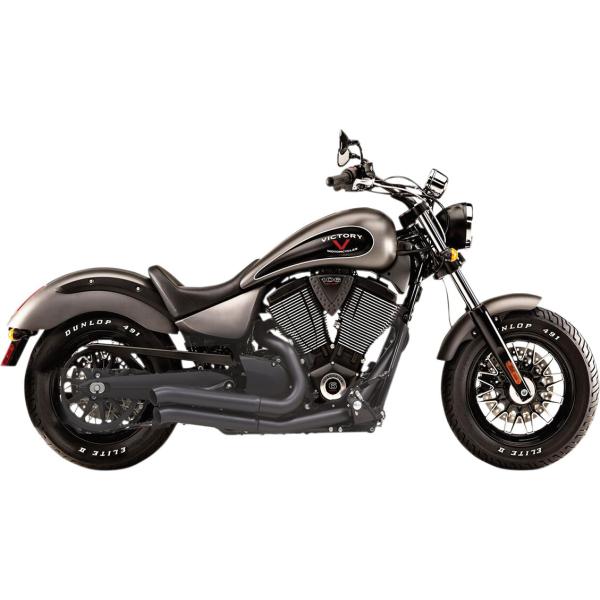 Auspuff P-St To Vegas Bk - Bassani Auspuff Pro Street schwarz