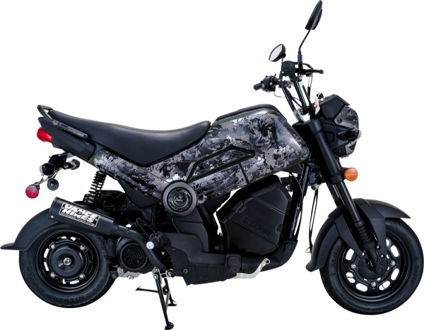 Auspuff schwarz Honda Navi - Auspuff schwarz Honda Navi