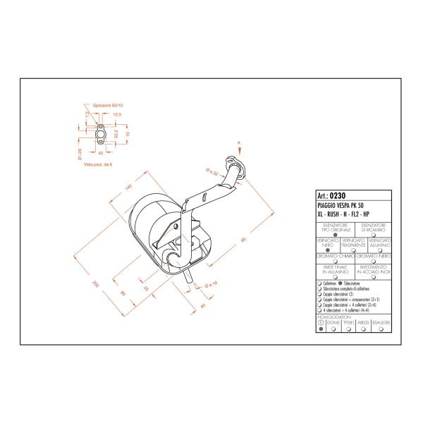 Auspuff Sito Vespa - Auspuff Sito Vespa