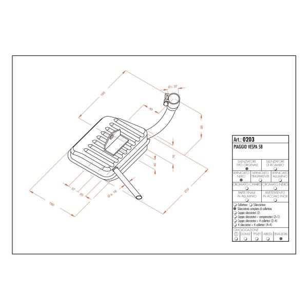 Auspuff Sito Vespa - Auspuff Sito Vespa