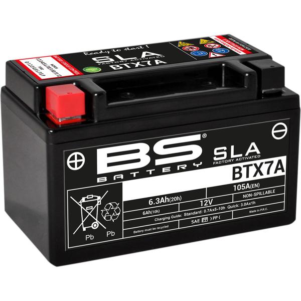 Batterie Bs Btx7a Sla - Batterie Btx7a Sla 12v 105 A