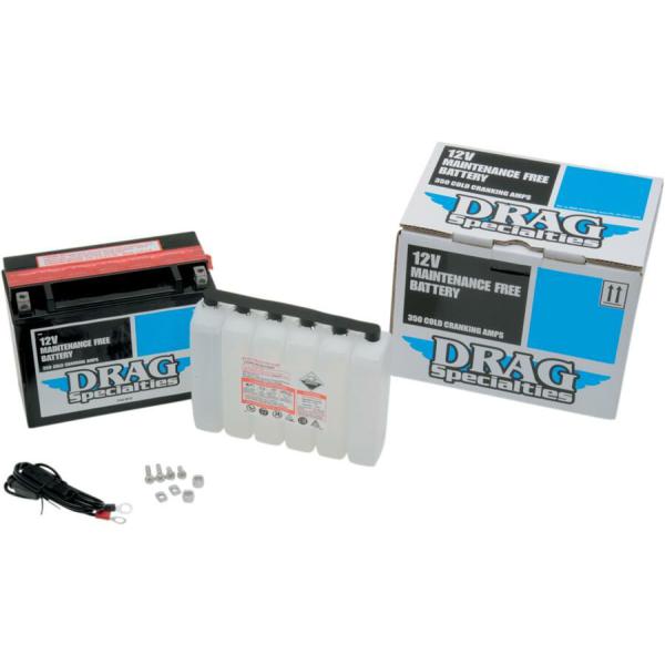 Batterie Drag Ytx24hl-Bs - Batterie High Performance Agm 12v Lead Acid Ersatz 205 Mm X 87 Mm X 162 Mm schwarz