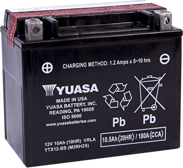 Batterie-Mnt Free.60 Liter - Batterie Ytx® 12v 150 Mm X 86 Mm X 129,54 Mm Lead Acid Maintenance Free Ersatz schwarz