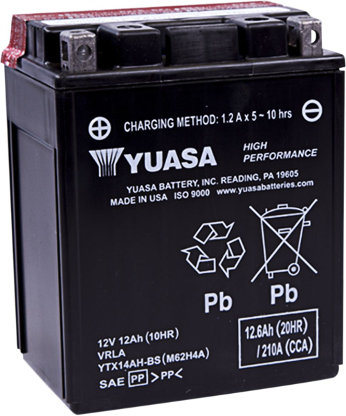 Batterie Mnt Free.66 Liter - Batterie Ytx® 12v 134 Mm X 89 Mm X 166 Mm Lead Acid Maintenance Free Ersatz schwarz
