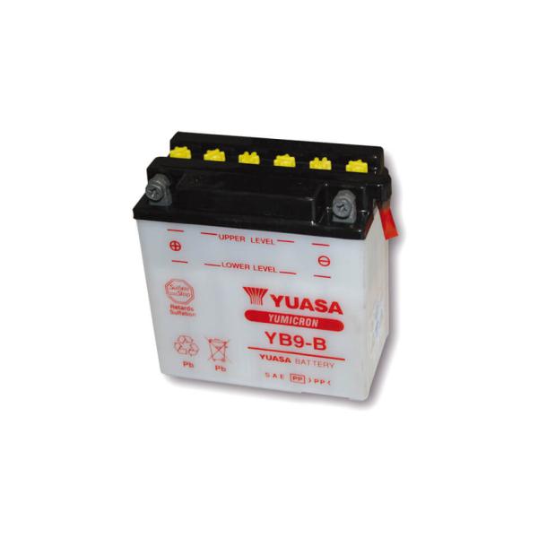 Batterie YB 9-B ohne Säurepack