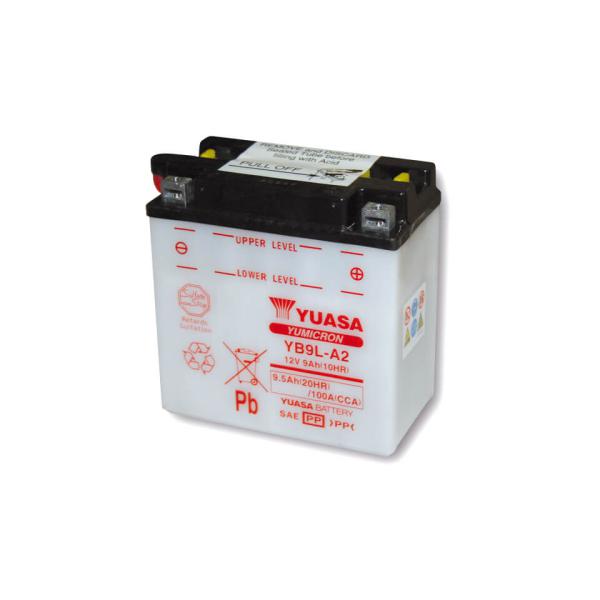 Batterie YB 9 L-A2 ohne Säurepack