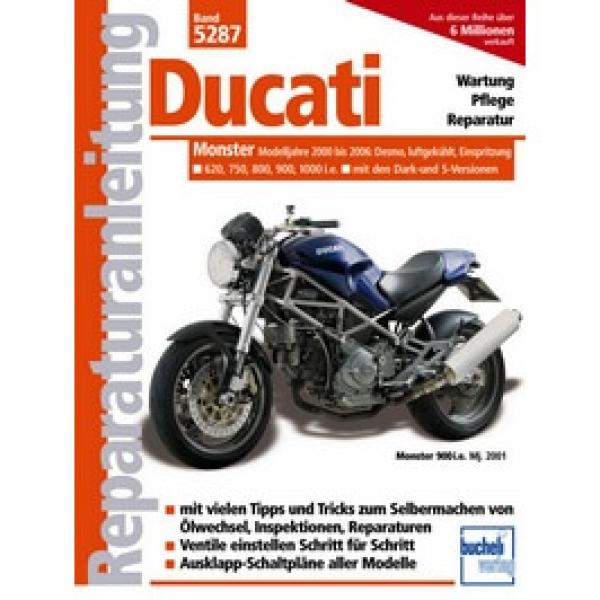 Bd. 5287 Reparatur-Anleitung DUCATI Monster, 00-, Einspritzer, luftgekühlt