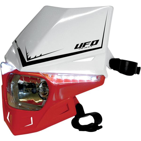 Beleuchtung-Stealth doppel Rd - Stealth Scheinwerfer (12v/35w & Led) doppel Color White/Crf-rot