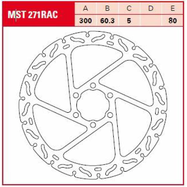 Bremse Rotor Fix Rac L/R - Bremse Rotor Non-Floating Rac-Design