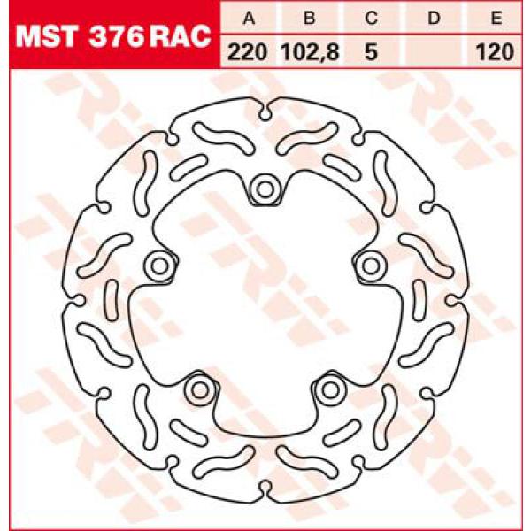 Bremse Rotor Fix Rac L/R - Bremse Rotor Non-Floating Rac-Design