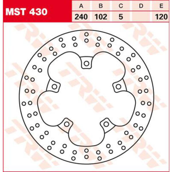 Bremse Rotor Fix rund L/R - Bremse Rotor Fixed 240 rund hinten