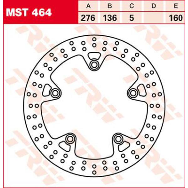 Bremse Rotor Fix rund L/R - Bremse Rotor Fixed 276 rund hinten