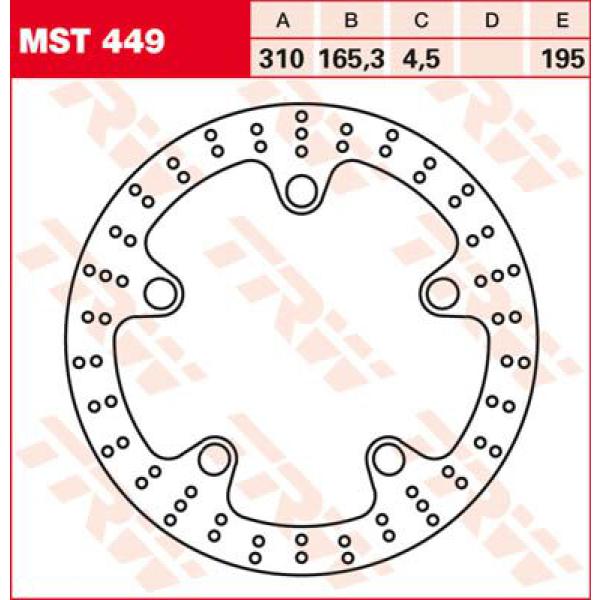 Bremse Rotor Fix rund L/R - Bremse Rotor Fixed 310 rund Front