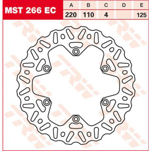 Bremse Rotor Fix Wave L/R - Bremse Rotor Fixed Ec-Cross-Design Wave