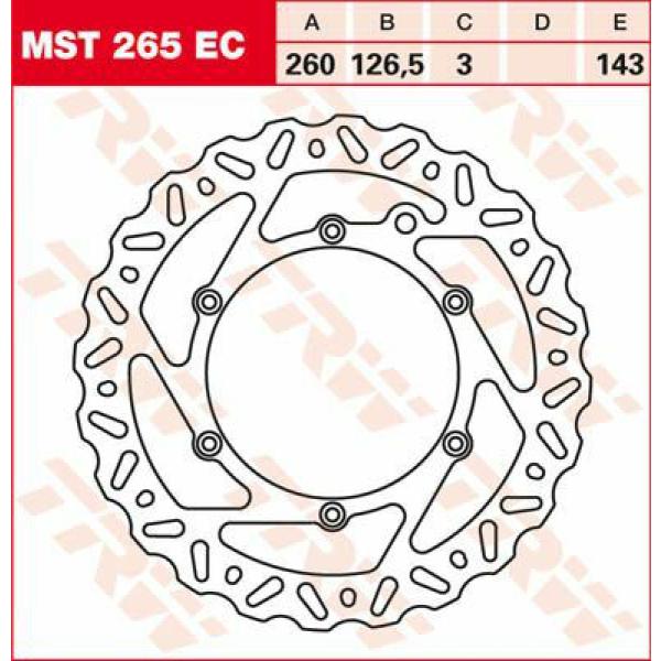 Bremse Rotor Fix Wave L/R - Bremse Rotor Fixed Ec-Cross-Design Wave