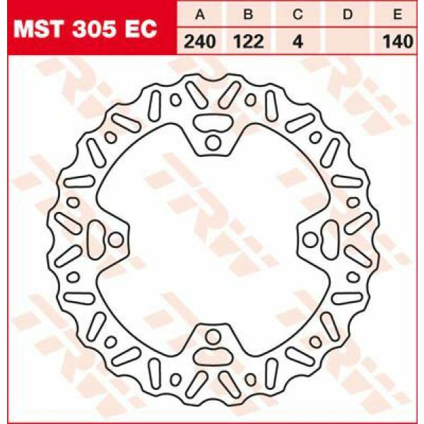 Bremse Rotor Fix Wave L/R - Bremse Rotor Fixed Ec-Cross-Design Wave