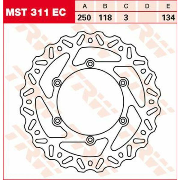 Bremse Rotor Fix Wave L/R - Bremse Rotor Fixed Ec-Cross-Design Wave