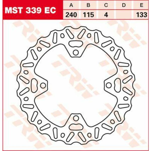 Bremse Rotor Fix Wave L/R - Bremse Rotor Fixed Ec-Cross-Design Wave