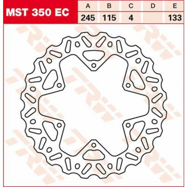 Bremse Rotor Fix Wave L/R - Bremse Rotor Fixed Ec-Cross-Design Wave