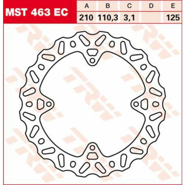 Bremse Rotor Fix Wave L/R - Bremse Rotor Fixed Ec-Cross-Design Wave