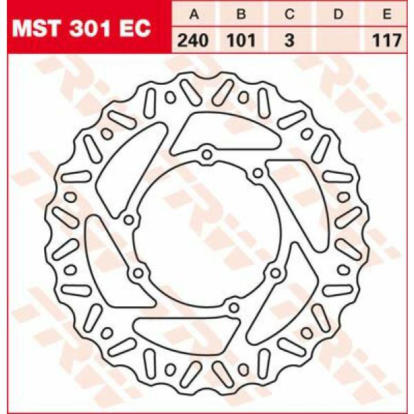 Bremse Rotor Fix Wave L/R Mx - Bremse Rotor Fixed Ec-Cross-Design Wave