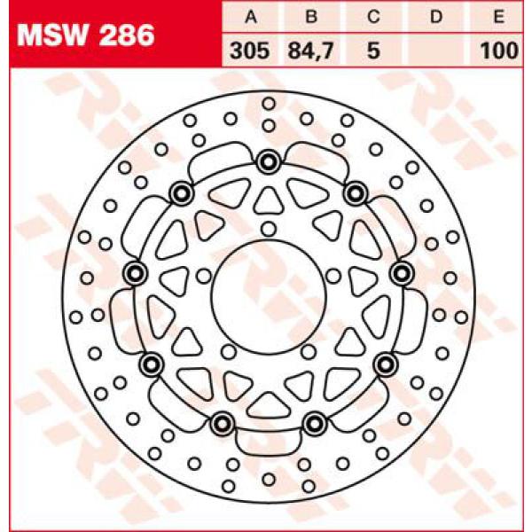 Bremse Rotor Float rund L/R - Bremse Rotor Fixed 305 rund Front