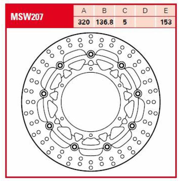 Bremse Rotor Float rund L/R - Bremse Rotor Floating Standard-Design