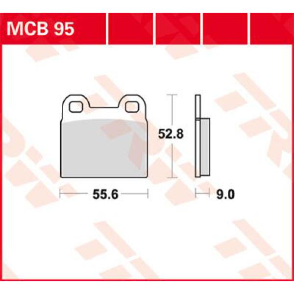 Bremse Unterlage BMW R45/R65 - Bremse Unterlage Allround Organic Standard