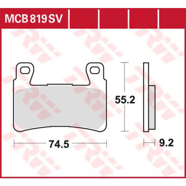 Bremse Unterlage Mcb819sv - Bremse Unterlage Sv Sinter Performance Street