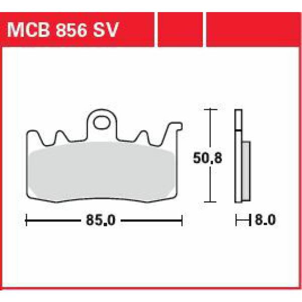 Bremse Unterlage Sinter Front Street - Bremse Unterlage Sv Sinter Performance Street