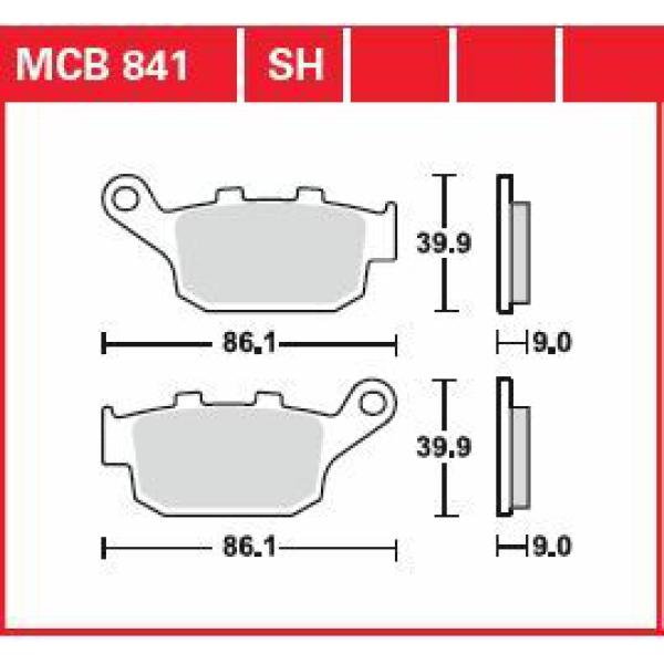 Bremse Unterlage Sinter hinten Street - Bremse Unterlage Sh Sinter Performance Street & Road Spurs