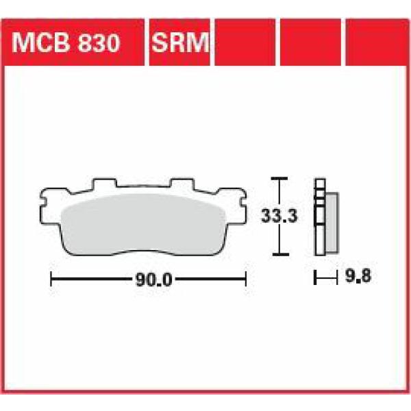 Bremse Unterlage Sinter Scooter 125+ - Bremse Unterlage Srm Sinter Scooter >125