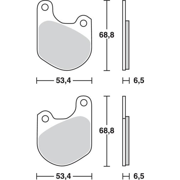 Bremse Unterlage Trw Mcb511 - Bremse Unterlage Allround Organic Standard