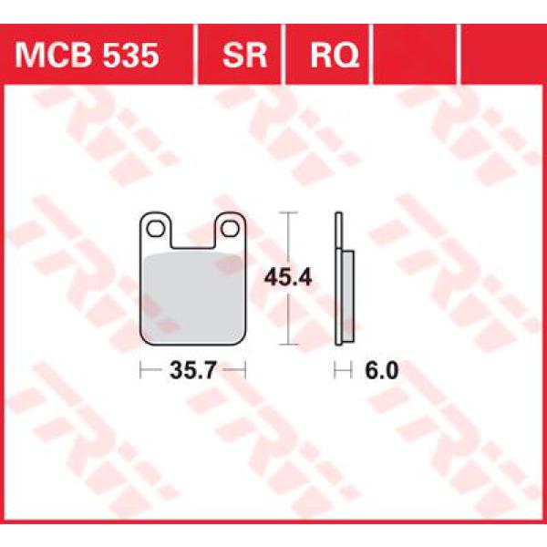 Bremse Unterlage Trw Mcb535 - Bremse Unterlage Allround Organic Standard