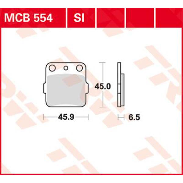 Bremse Unterlage Trw Mcb554si - Bremse Unterlage Si Sinter