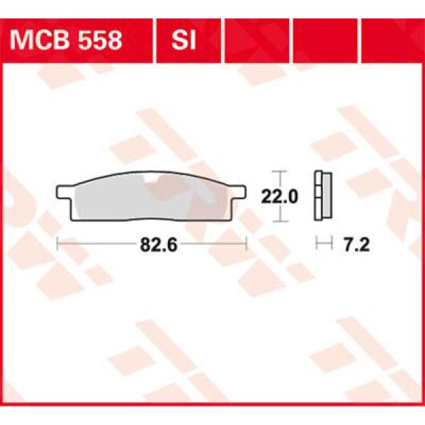 Bremse Unterlage Trw Mcb558si - Bremse Unterlage Si Sinter Offroad