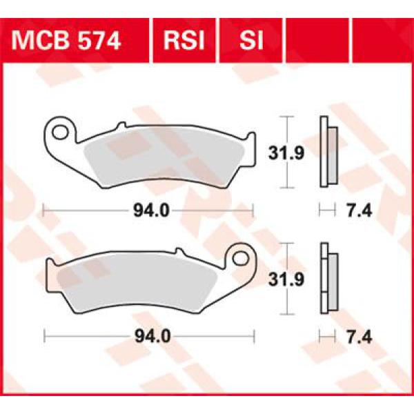 Bremse Unterlage Trw Mcb574si - Bremse Unterlage Si Sinter
