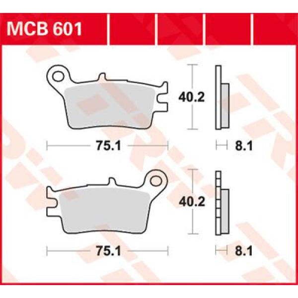 Bremse Unterlage Trw Mcb601 - Bremse Unterlage Allround Organic