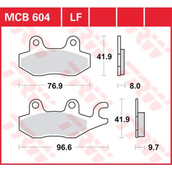 Bremse Unterlage Trw Mcb604 - Bremse Unterlage Allround Organic