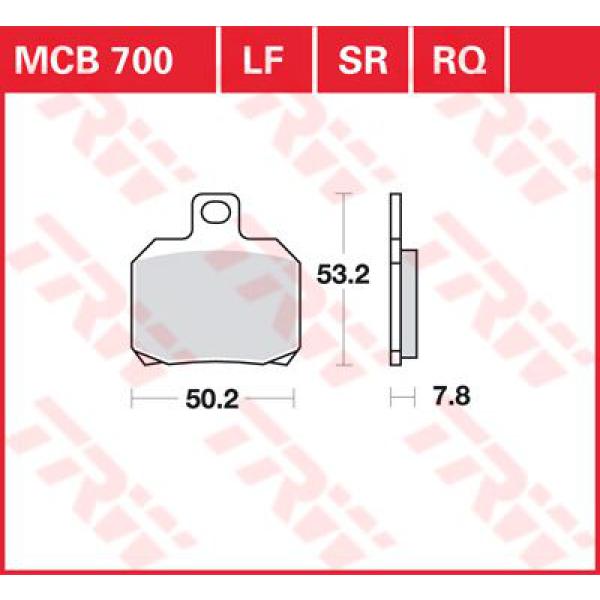 Bremse Unterlage Trw Mcb700 - Bremse Unterlage Allround Organic Standard