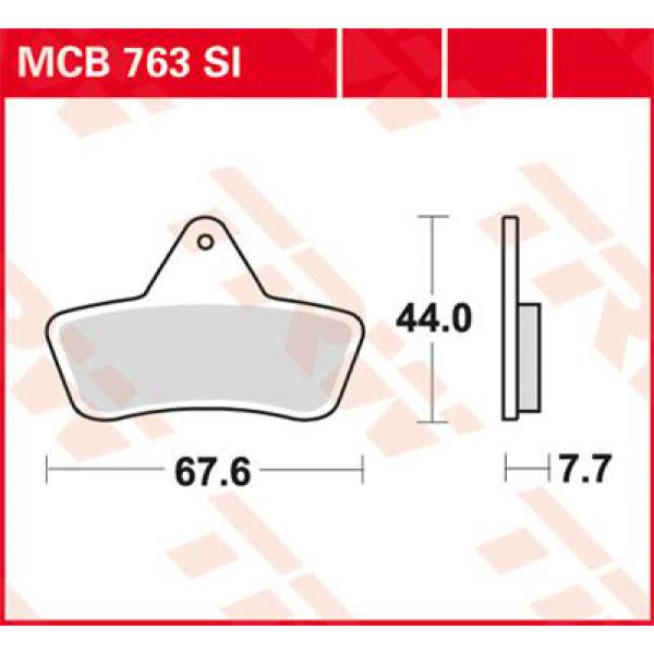 Bremse Unterlage Trw Mcb763si - Bremse Unterlage Si Sinter Offroad