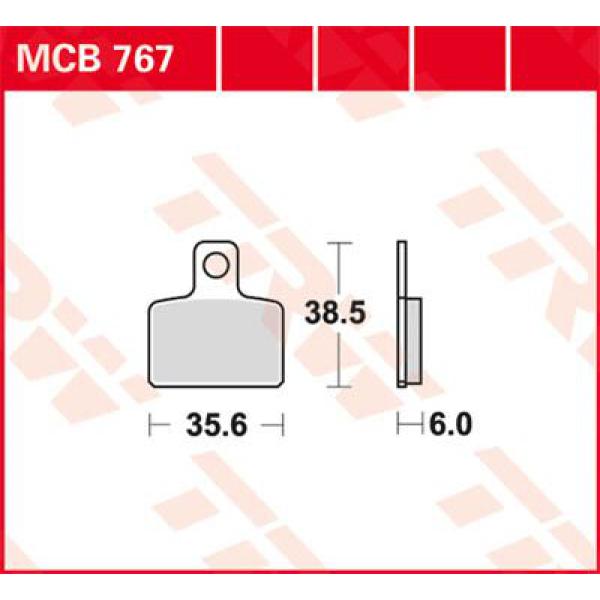 Bremse Unterlage Trw Mcb767 - Bremse Unterlage Allround Organic