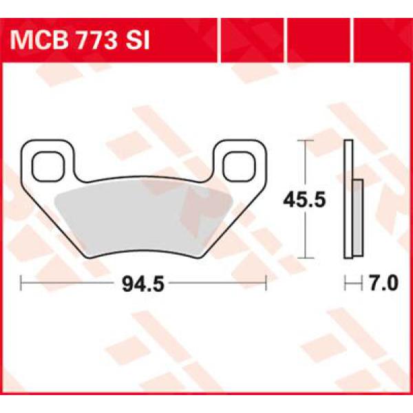 Bremse Unterlage Trw Mcb773si - Bremse Unterlage Si Sinter Offroad