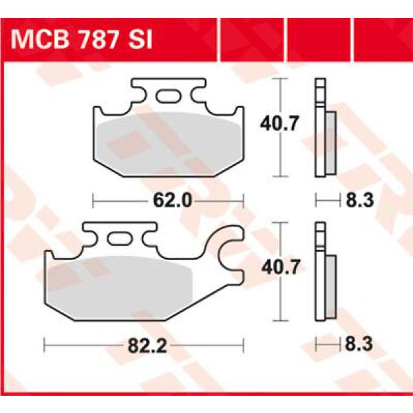 Bremse Unterlage Trw Mcb787si - Bremse Unterlage Si Sinter Offroad