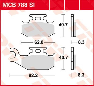 Bremse Unterlage Trw Mcb788si - Bremse Unterlage Si Sinter Offroad