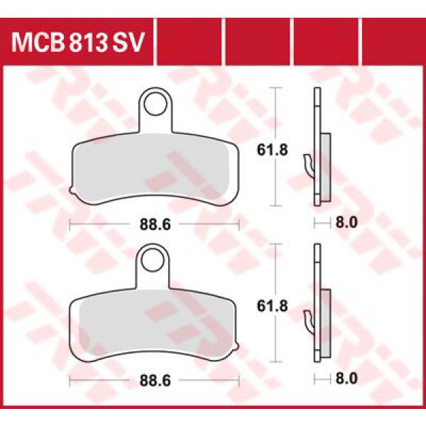 Bremse Unterlage Trw Mcb813sv - Bremse Unterlage Sv Sinter Performance Street