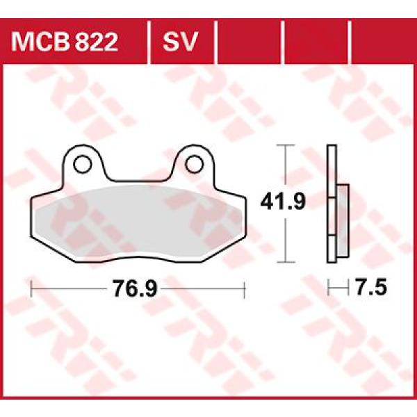 Bremse Unterlage Trw Mcb822 - Bremse Unterlage Allround Organic