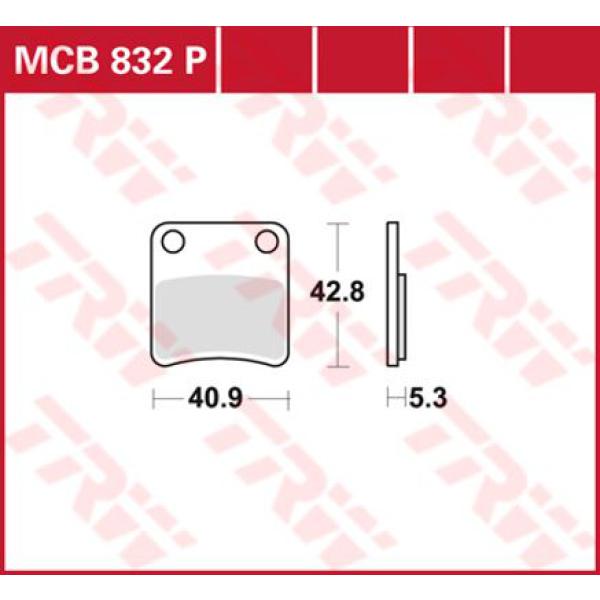 Bremse Unterlage Trw Mcb832p - Bremse Unterlage P Organic Parking Bremse